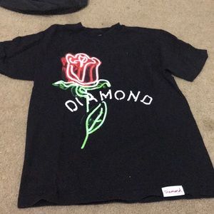 black diamond rose t shirt men’s(never worn)